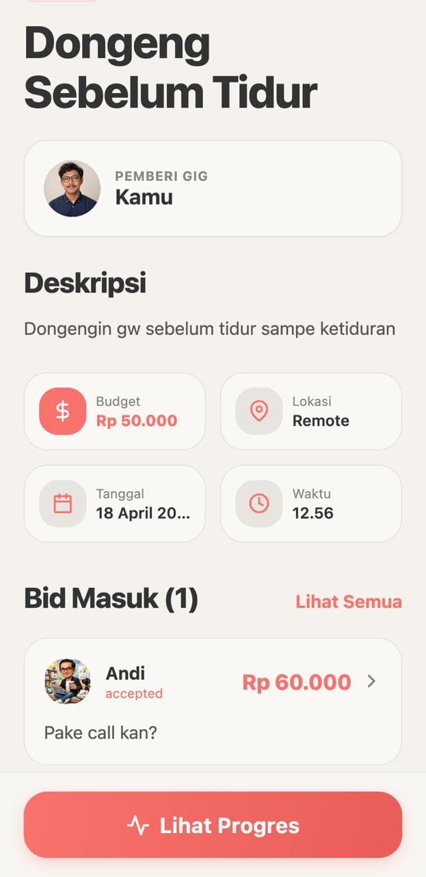 Gig Live & Bid - Step 04