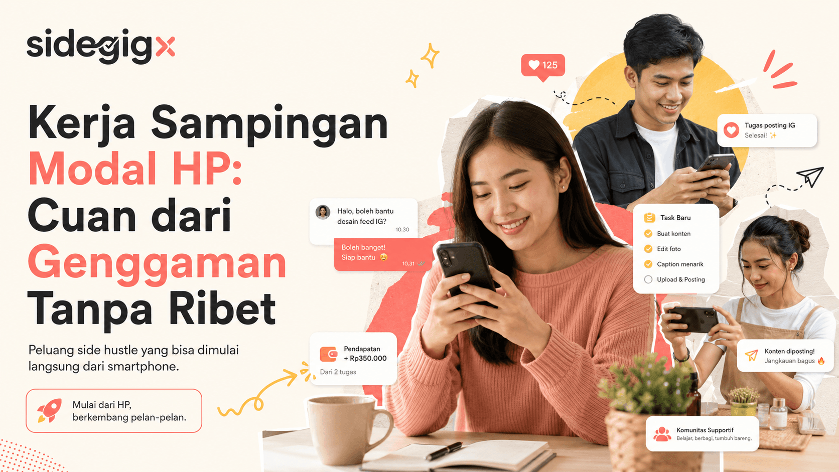 Kerja Sampingan Sidegigx