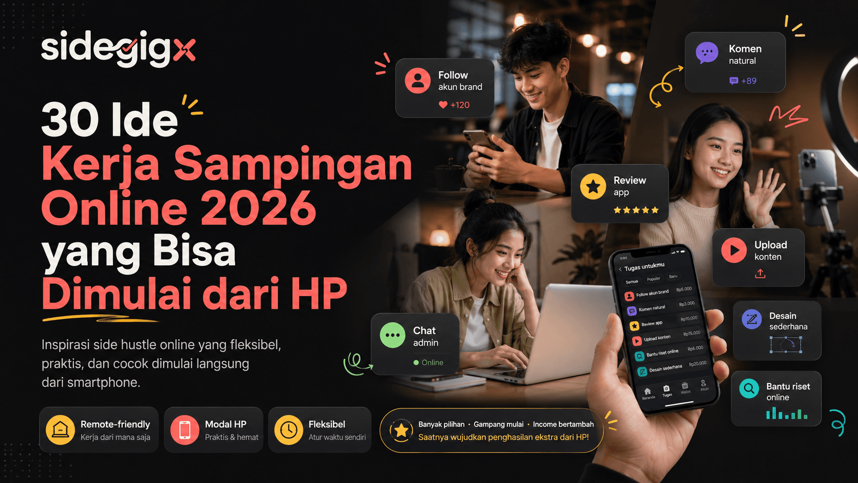 ide karja sampingan online